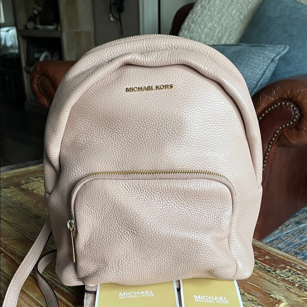 Michael Kors Blush Leather Backpack